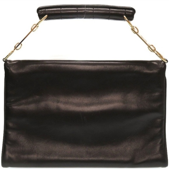 Chanel Chocolate Bar Double Flap Black Beige Bag - Picture 5 of 8